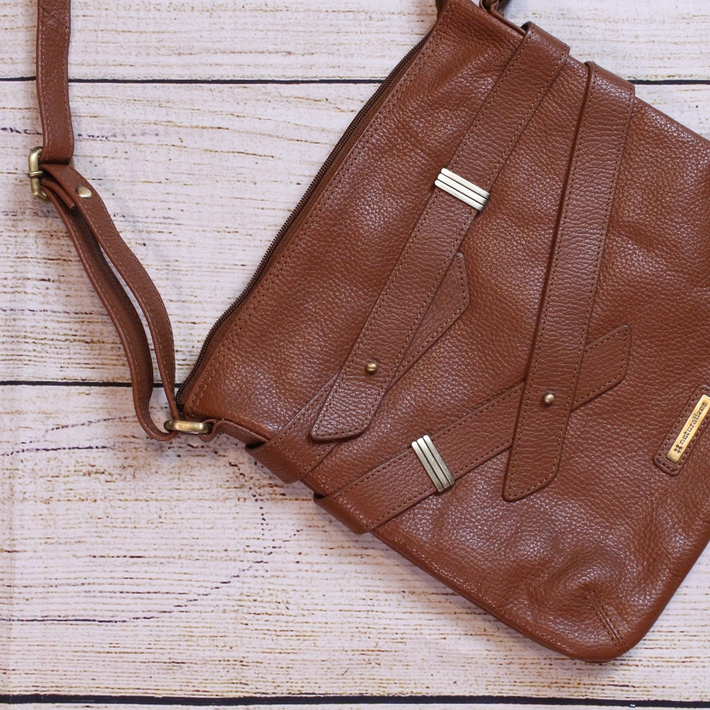 Naturalizer Brown Leather Crossbody Bag
